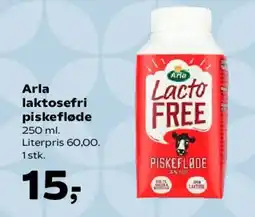 Kvickly Arla laktosefri piskefløde tilbud