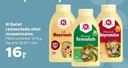 Kvickly K-Salat remoulade eller mayonnaise tilbud