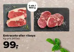 Kvickly Entrecote eller ribeye tilbud