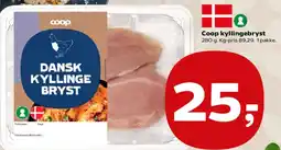 Kvickly Dansk kyllinge bryst (Coop kyllingebryst) tilbud