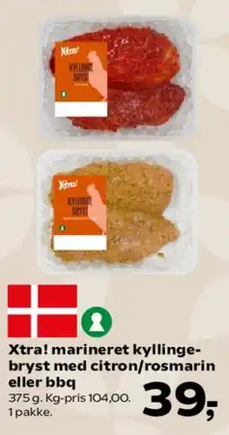 Kvickly Xtra! marineret kyllingebryst (citron/rosmarin eller bbq) tilbud