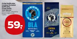 Kvickly Cirkel Kaffe eller Lavazza (formalet kaffe / hele bønner) tilbud