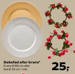 Kvickly Dekofad eller krans tilbud