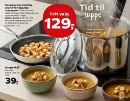 Kvickly Suppegryde med låg eller hybridpande tilbud