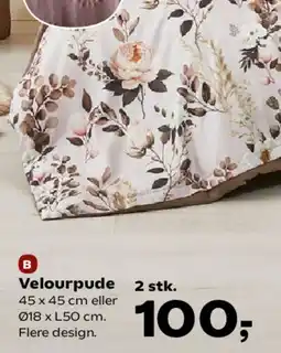 Kvickly Velourpude tilbud