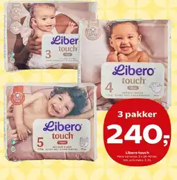 Kvickly Libero touch (3 pakker) tilbud