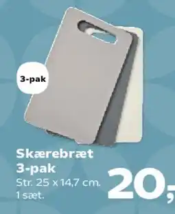 Kvickly Skærebræt 3-pak tilbud
