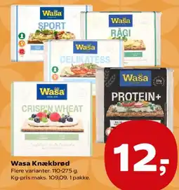 Kvickly Wasa Knækbrød tilbud