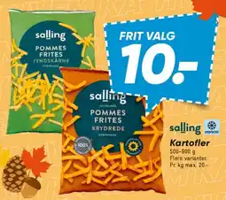 Bilka Salling pommes frites tilbud