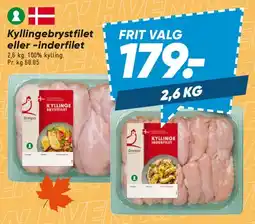 Bilka Kyllingebrystfilet eller -inderfilet tilbud