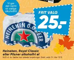 Bilka Heineken / alkoholfrie øl tilbud
