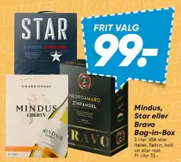 Bilka Mindus, Star eller Bravo Bag-in-Box tilbud