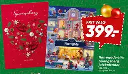 Bilka Nørregade eller Spangsberg julekalender tilbud