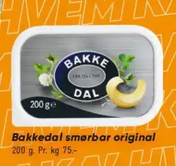 Bilka Bakkedal smørbar original tilbud