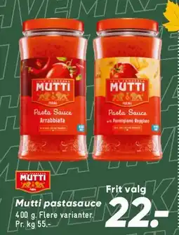 Bilka Mutti pastasauce tilbud