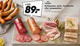 Bilka Rullepølser, sylte, frankfurter eller spegepølser tilbud
