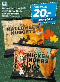 Bilka Halloween nuggets eller Hot & Spicy Chicken Fingers tilbud