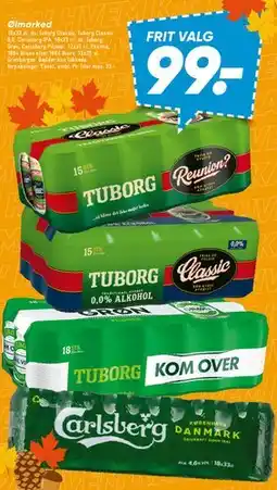 Bilka Tuborg / Carlsberg ølpakker tilbud