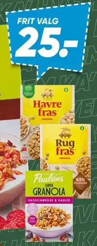 Bilka Fras morgenmad eller Pauluns super granola tilbud