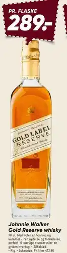 Bilka Johnnie Walker Gold Label Reserve whisky tilbud