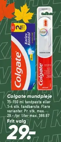 Bilka Colgate mundpleje tilbud