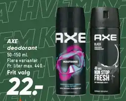 Bilka AXE deodorant tilbud