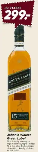 Bilka Johnnie Walker Green Label tilbud