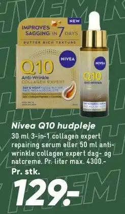 Bilka Nivea Q10 hudpleje tilbud