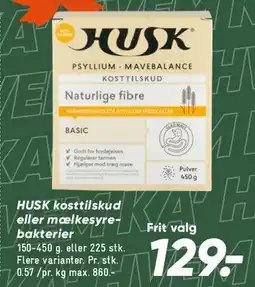Bilka HUSK Psyllium (mavebalance) tilbud