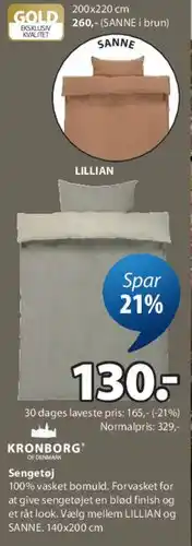 JYSK Sengetøj tilbud