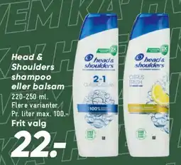 Bilka Head & Shoulders (2-i-1 / balsam) tilbud