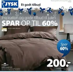 JYSK BARBO sengetøj i satin tilbud