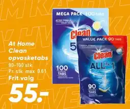 Bilka At Home Clean / Clean All (opvask/vaske) tilbud