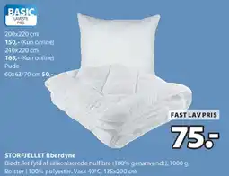 JYSK STORFJELLET fiberdyne tilbud