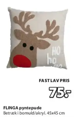 JYSK FLINGA pyntepude tilbud