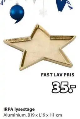 JYSK IRPA lysestage tilbud