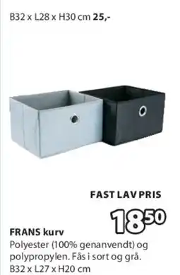 JYSK FRANS kurv tilbud