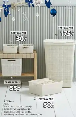 JYSK JUTE kurv tilbud