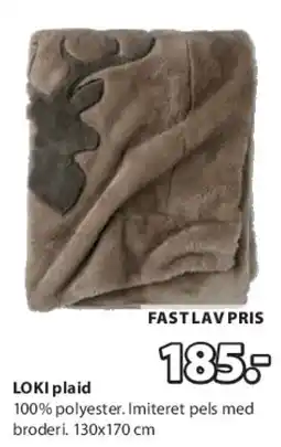 JYSK LOKI plaid tilbud