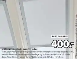 JYSK MORS rullegardin til ovenlysvindue tilbud