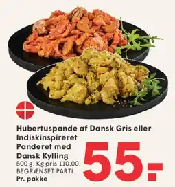 SPAR Hubertuspande af Dansk Gris eller Indiskinspireret paneret med Dansk Kylling tilbud