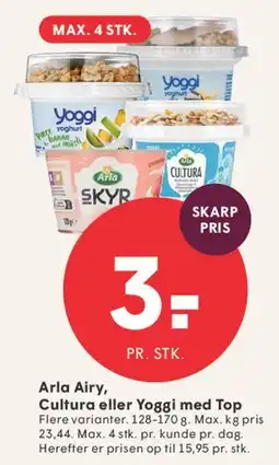 SPAR Arla Airy, Cultura eller Yoggi med Top tilbud
