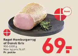 SPAR Røget Hamburgerryg af Dansk Gris tilbud