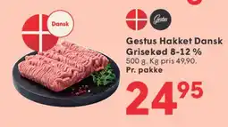 SPAR Gestus Hakket Dansk Grisekød 8-12% tilbud
