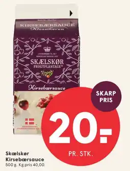 SPAR Skælskør Kirsebærsauce tilbud