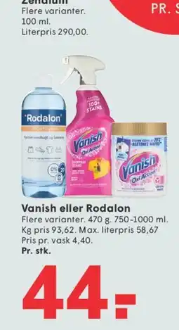 SPAR Vanish eller Rodalon tilbud