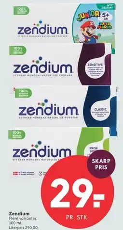 SPAR Zendium (tandpasta) tilbud