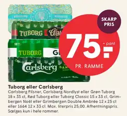 SPAR Tuborg eller Carlsberg (ramme) tilbud