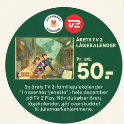 SPAR Årets TV 2 Lågekalender tilbud