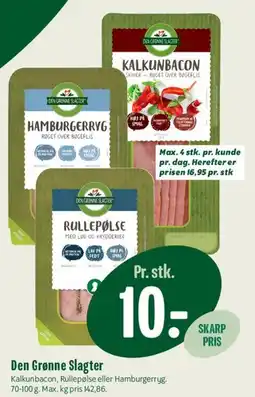 Min Købmand Den Grønne Slagter pålæg tilbud